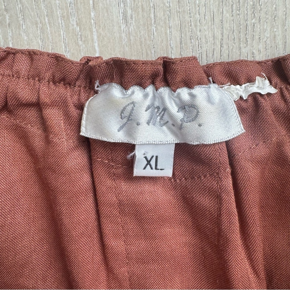 Rust Off-Shoulder Blouse - Picture 3 of 8